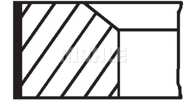 Комплект поршневых колец MAHLE/KNECHT 00101N2