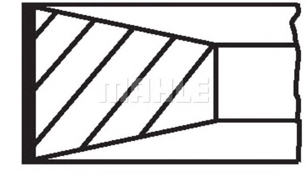Комплект поршневых колец MAHLE/KNECHT 00451N0