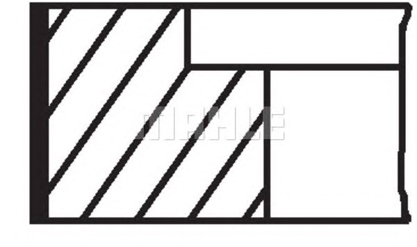 Комплект поршневых колец MAHLE/KNECHT 03474N1
