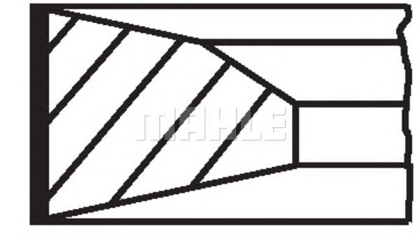 Комплект поршневых колец MAHLE/KNECHT 03952N0