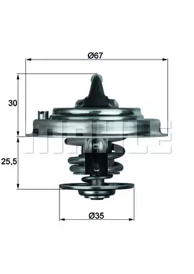 Термостат MAHLE/KNECHT TX3487D