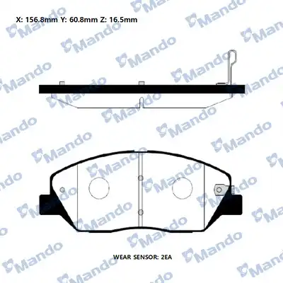 Колодки тормозные дисковые seat alhambra (710 711) (2010-06-)