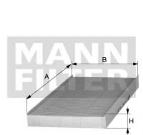 Фильтр салона MANN-FILTER CU 2245