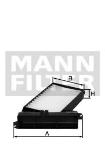 Воздушный фильтр салона mann (без рамки) MANN-FILTER CU 2709