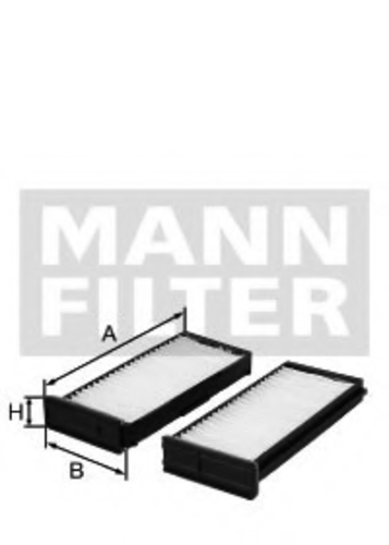 Фильтр салона MANN-FILTER CU23001-2