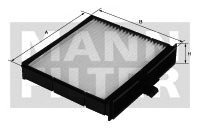 Фильтр салона MANN-FILTER CUK2430