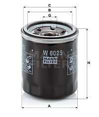 Фильтр масляный MANN-FILTER W6025