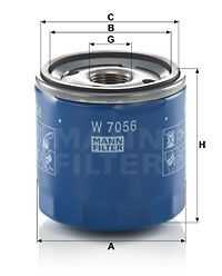 Масляный фильтр MANN-FILTER W7056