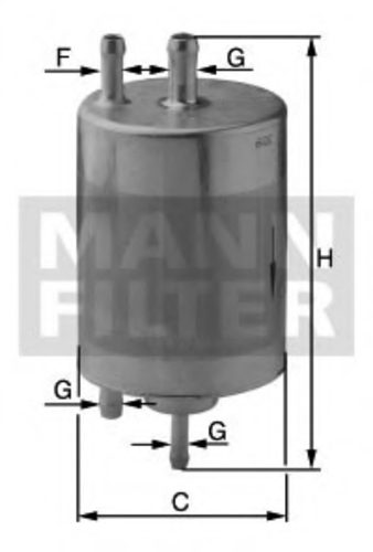 Топливный фильтр mann MANN-FILTER WK 720/1