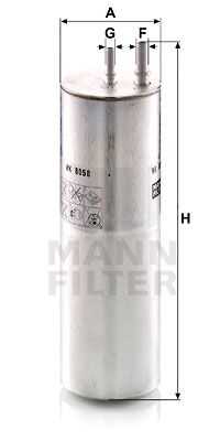 Фильтр топливный MANN-FILTER WK8058