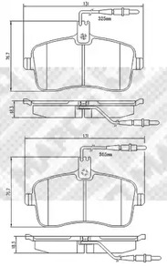Колодки тормозные дисковые MAPCO 6757