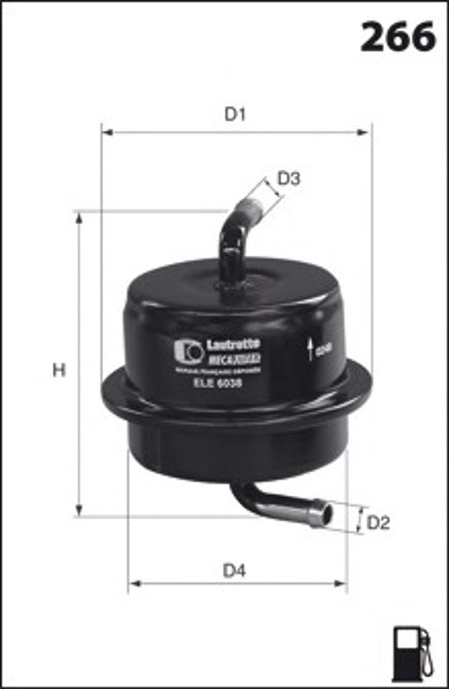 Фильтр топливный MECAFILTER ELE6038