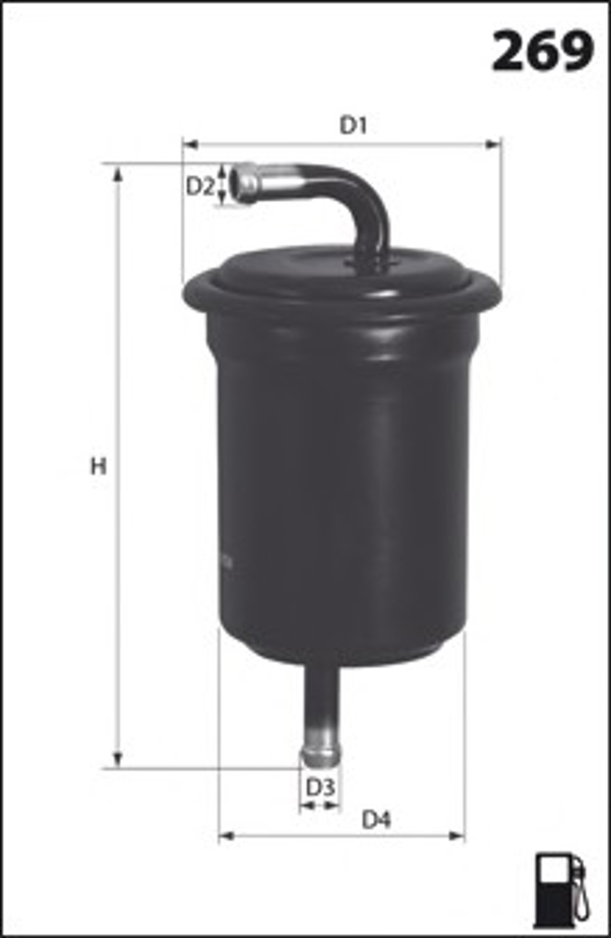 Фильтр топливный MECAFILTER ELE6088