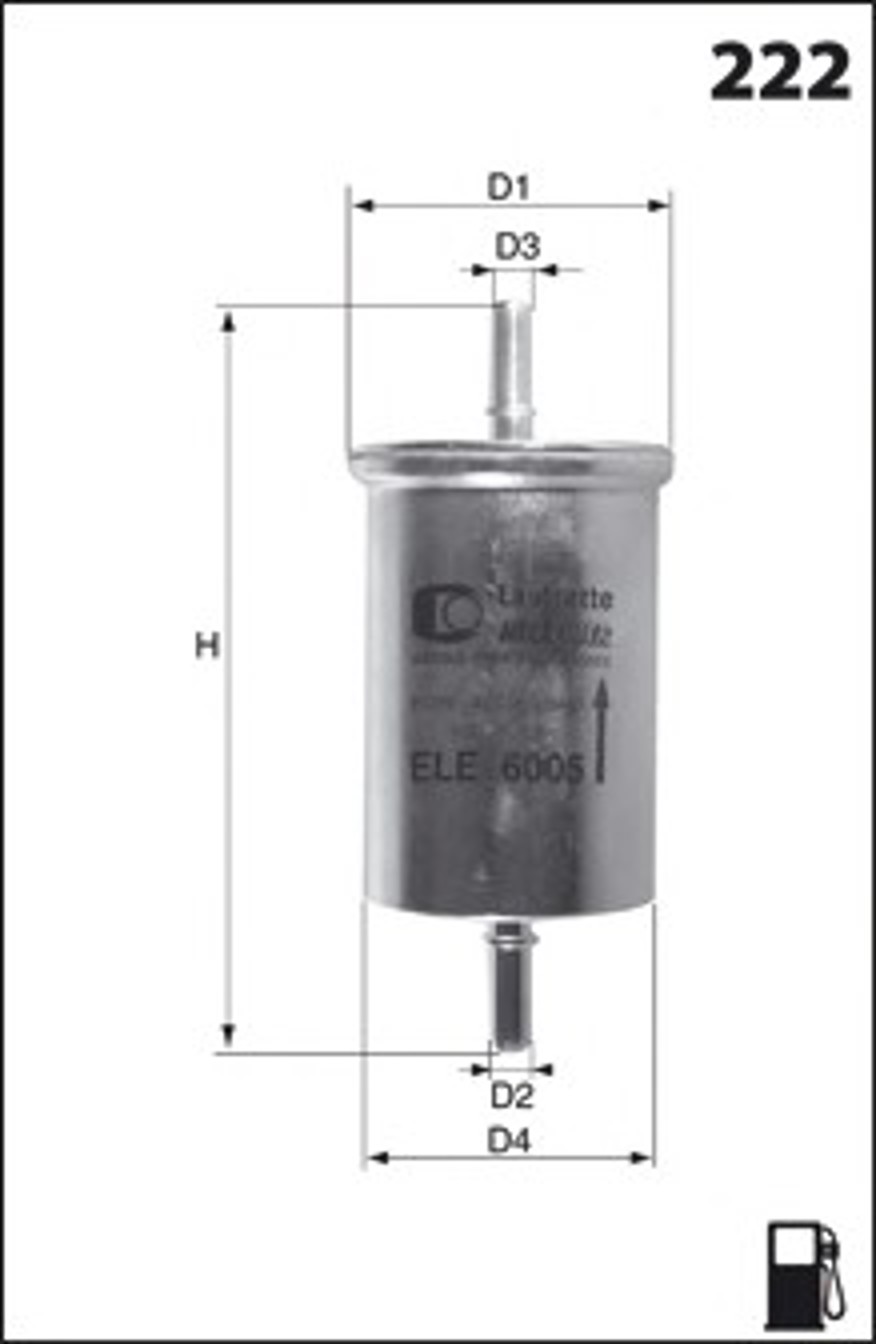 Фильтр топливный MECAFILTER ELE6111