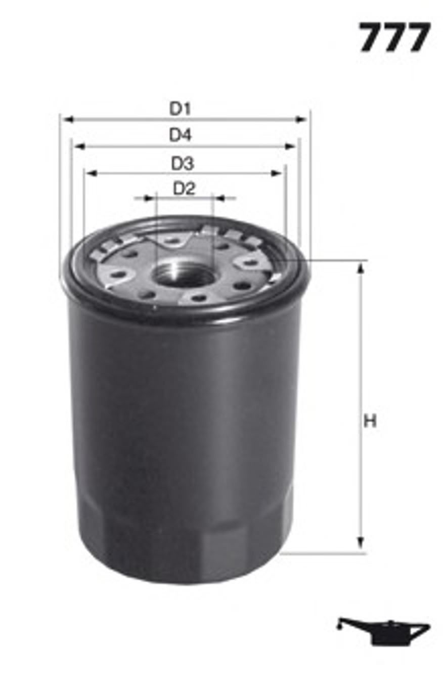Фильтр масляный MECAFILTER ELH4270