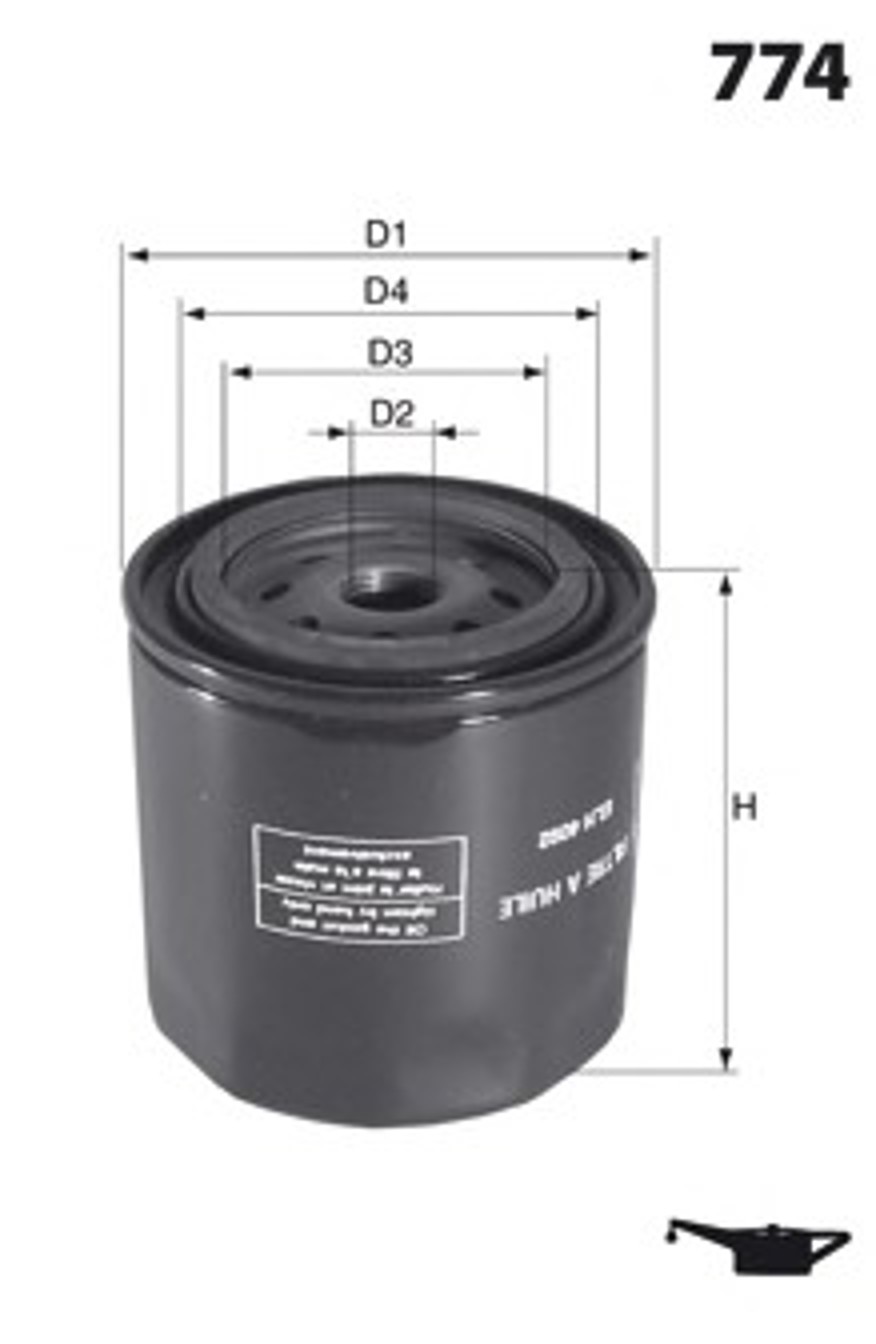 Фильтр масляный MECAFILTER ELH4704