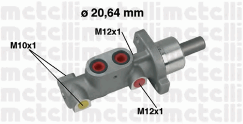 Главный тормозной цилиндр METELLI 05-0363