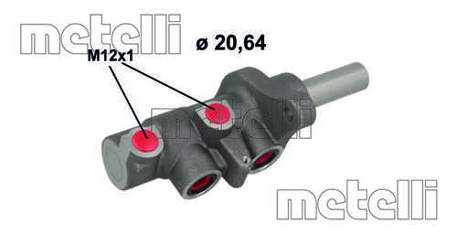 Главный тормозной цилиндр METELLI 05-1132