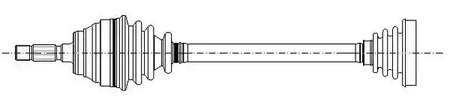Приводной вал METELLI 17-0002
