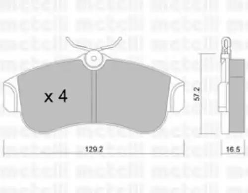Тормозные колодки METELLI 22-0123-0