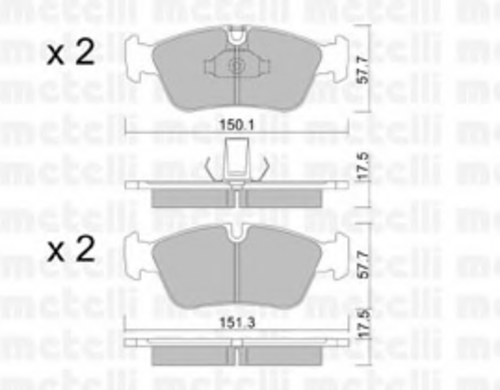 Тормозные колодки METELLI 22-0260-0