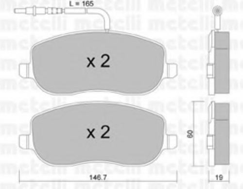 Тормозные колодки METELLI 22-0530-2