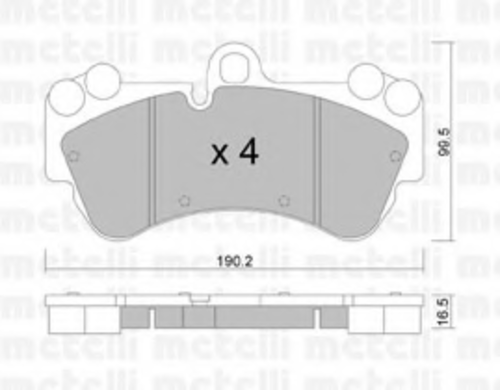 Тормозные колодки METELLI 22-0653-0