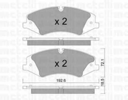 Тормозные колодки METELLI 22-0836-0