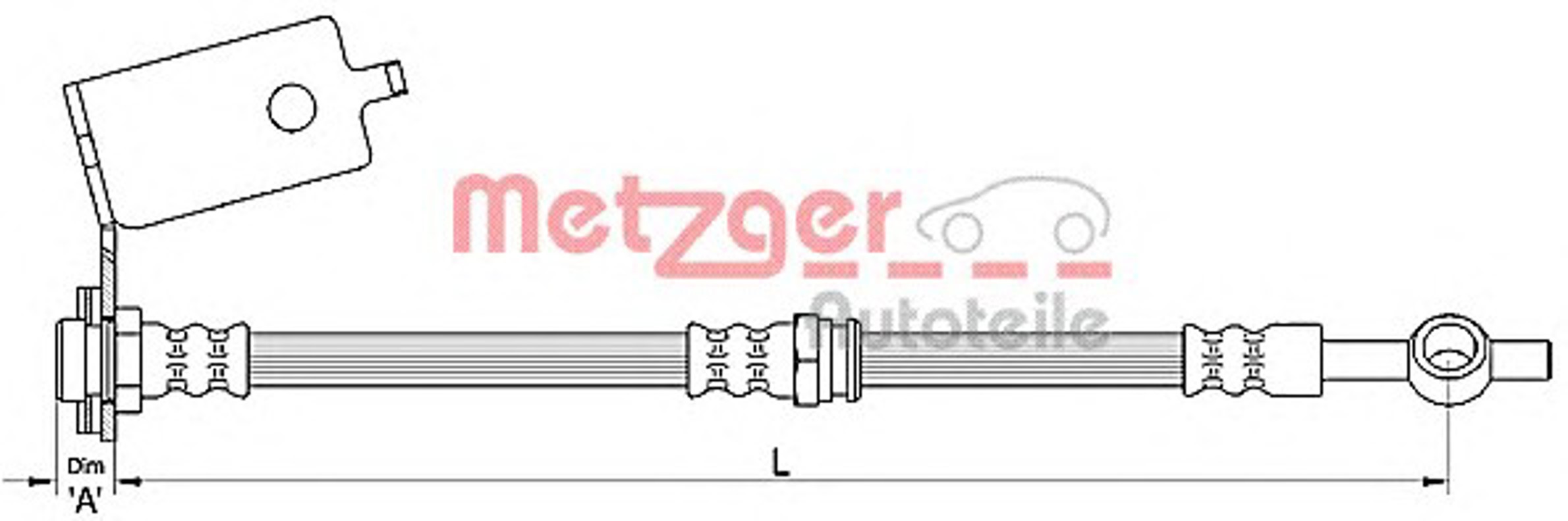 Шланг тормозной METZGER 4110141