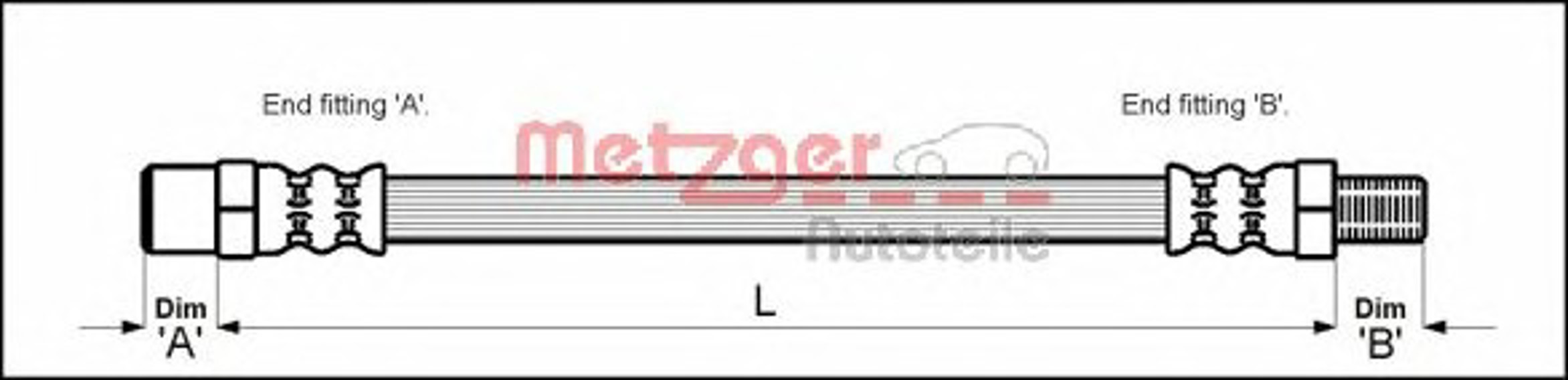 Шланг тормозной METZGER 4110336