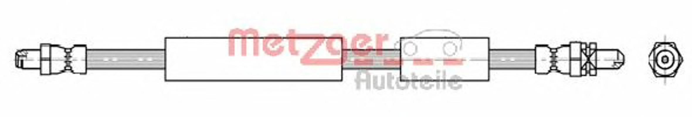 Шланг тормозной METZGER 4112535