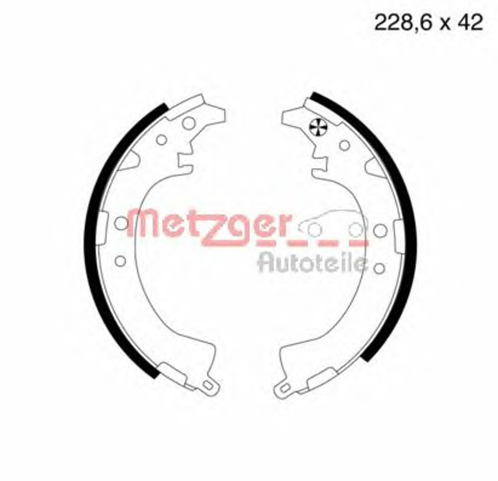 Комплект тормозных колодок METZGER MG 729