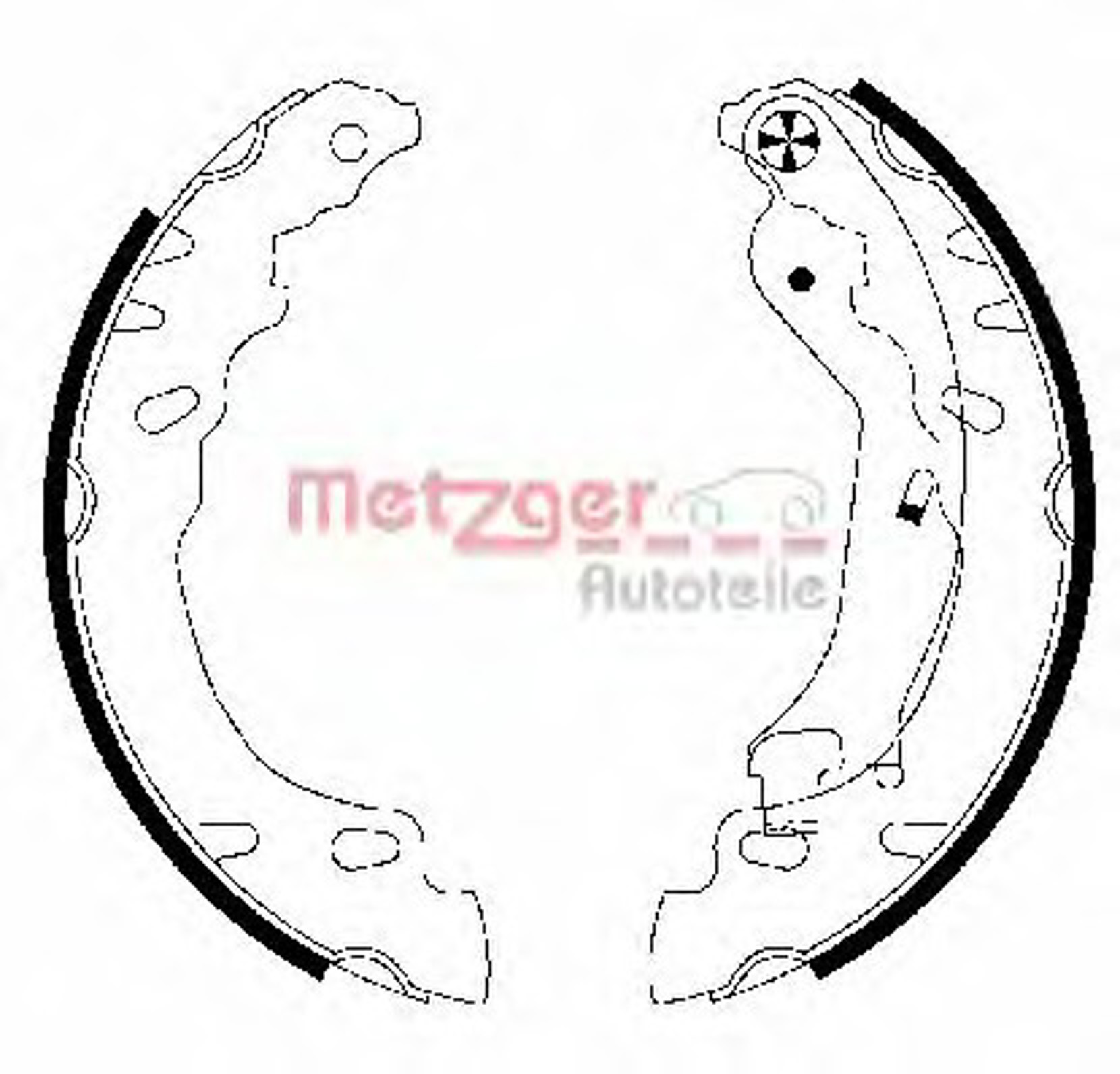 Комплект тормозных колодок METZGER MG 828