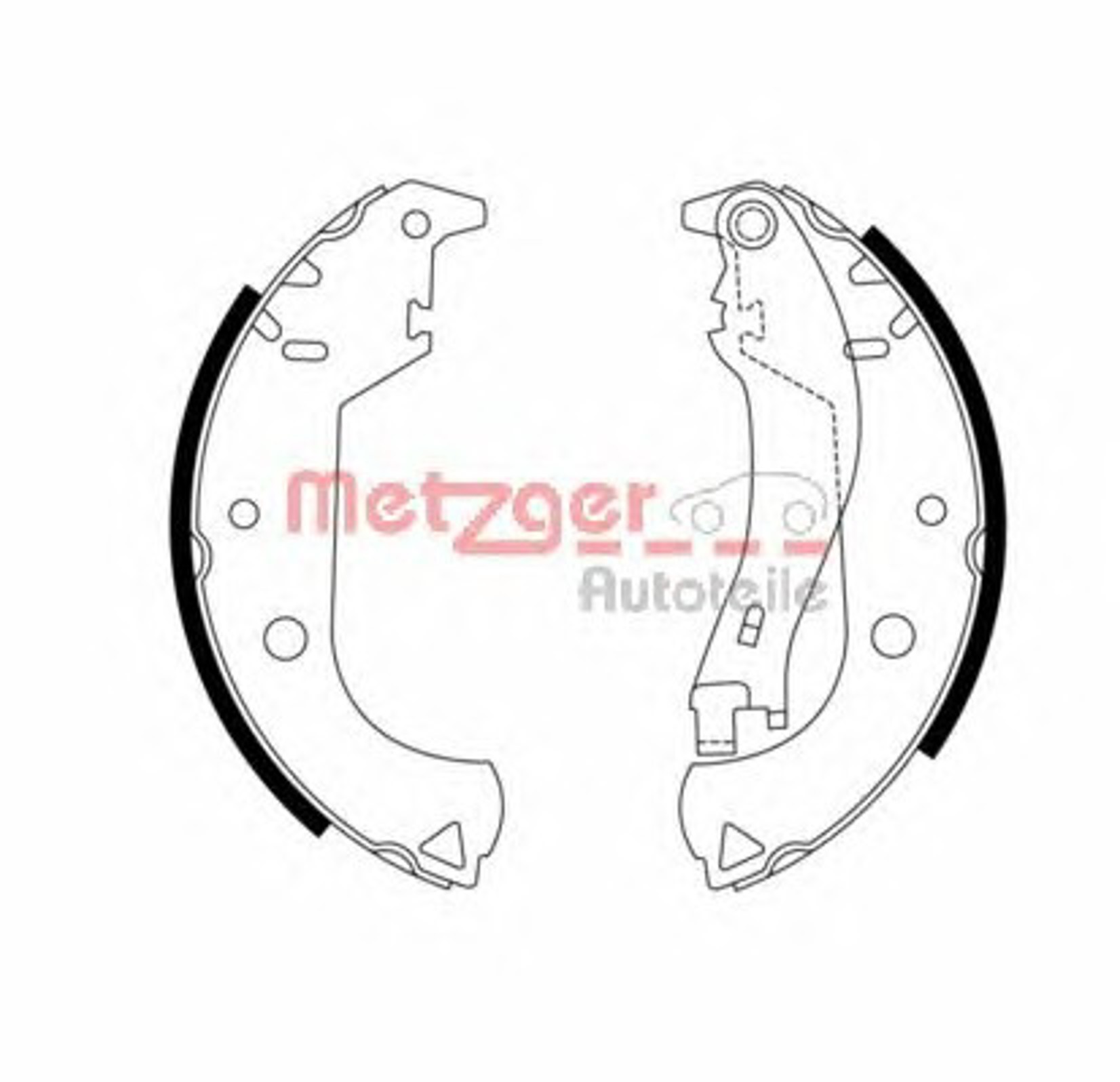 Колодки тормозные барабанные METZGER MG 964