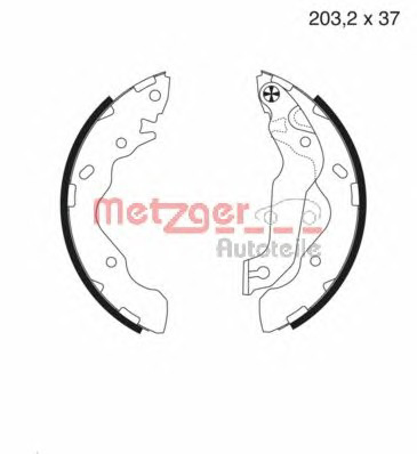 Комплект тормозных колодок METZGER MG 987