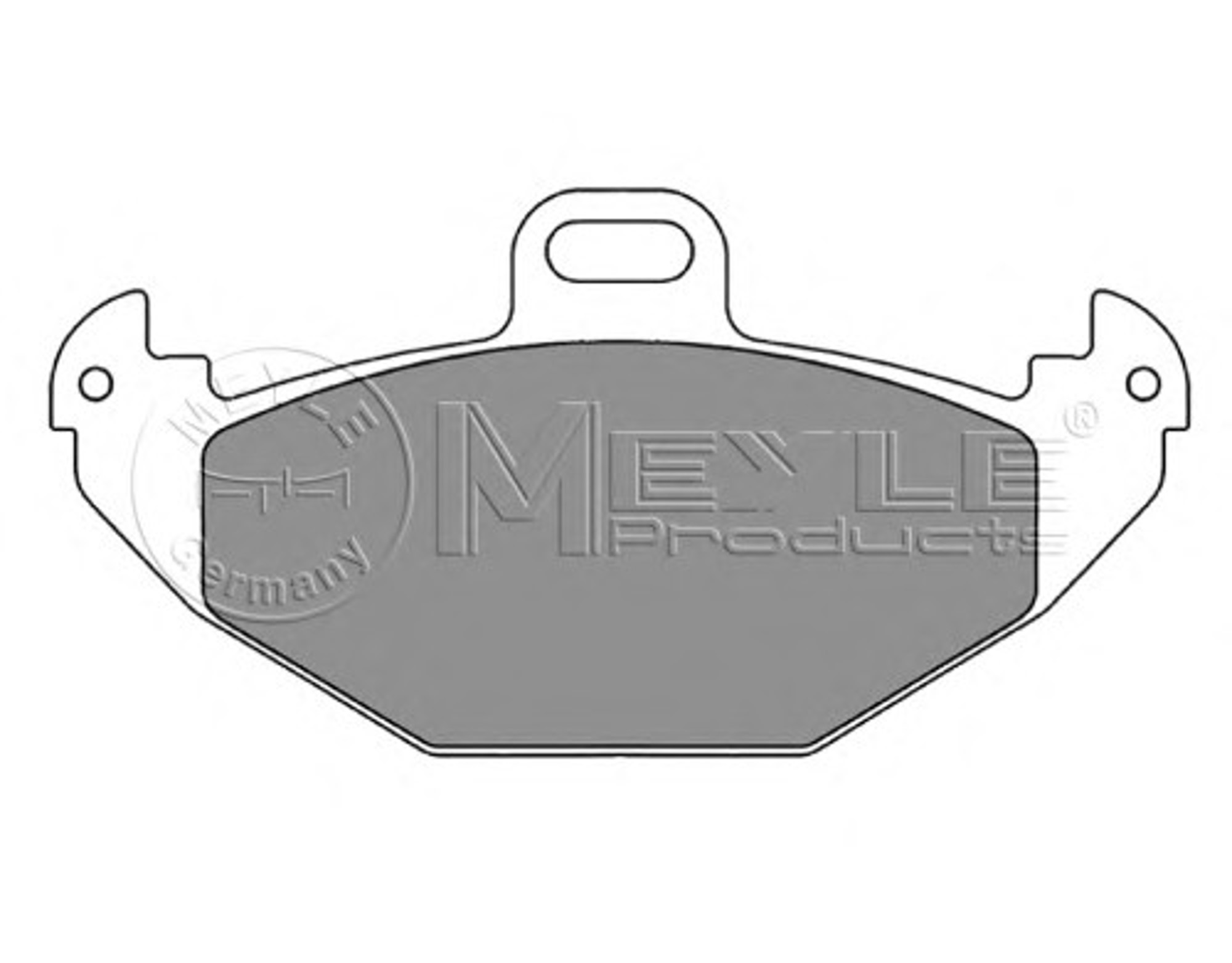 Комплект тормозных колодок дисковый тормоз MEYLE 025 219 6514