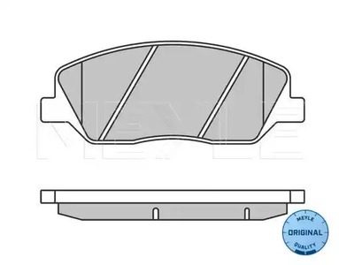 Колодки тормозные дисковые MEYLE 025 243 5117/W