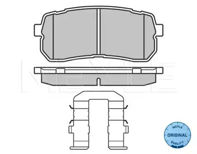 Колодки тормозные дисковые MEYLE 025 245 5915/W
