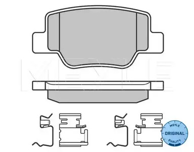 Колодки тормозные дисковые MEYLE 025 249 2616/W