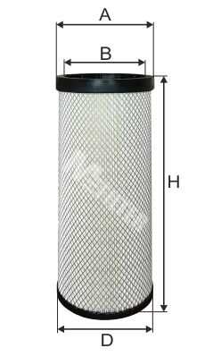Фильтр воздушный MFILTER A557/1