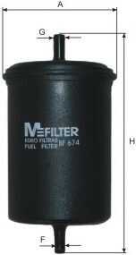 Фильтр топливный MFILTER BF674