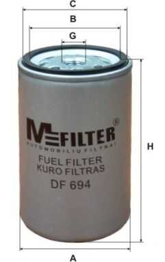Фильтр топливный MFILTER DF694