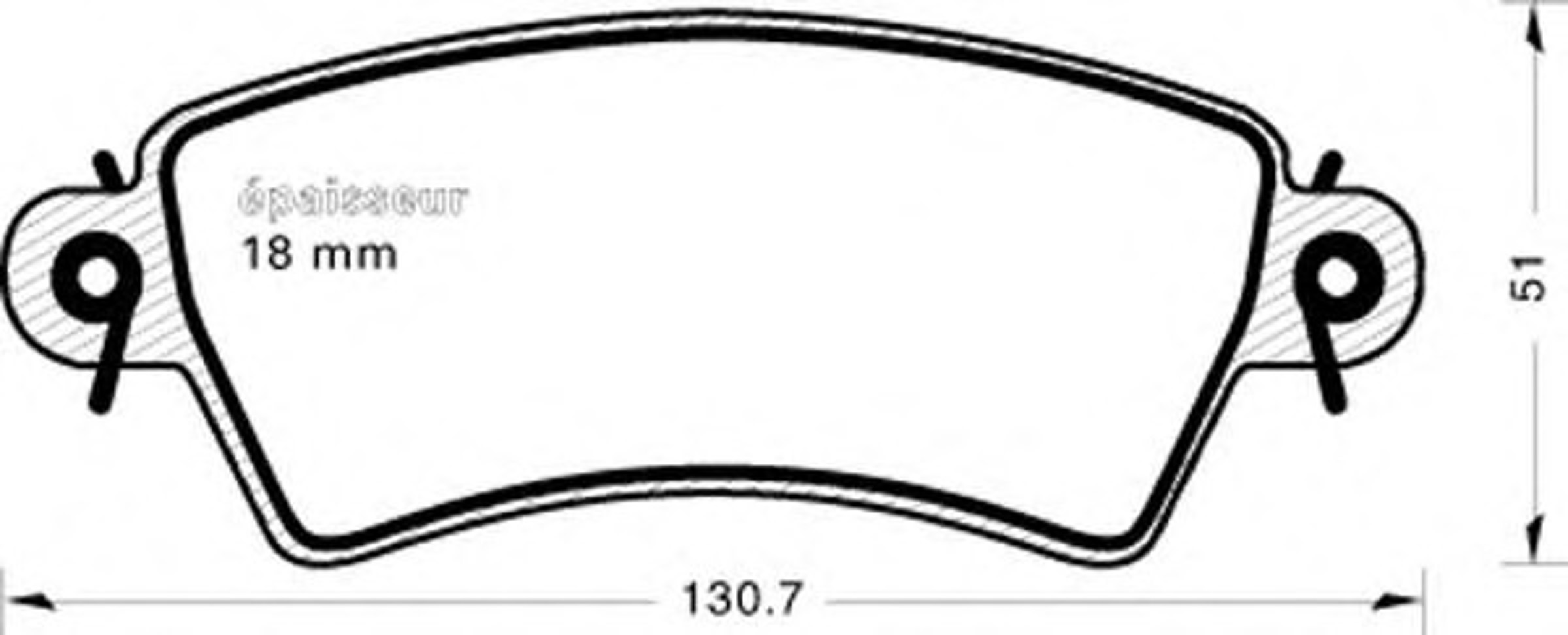 Колодки тормозные дисковые MGA 551