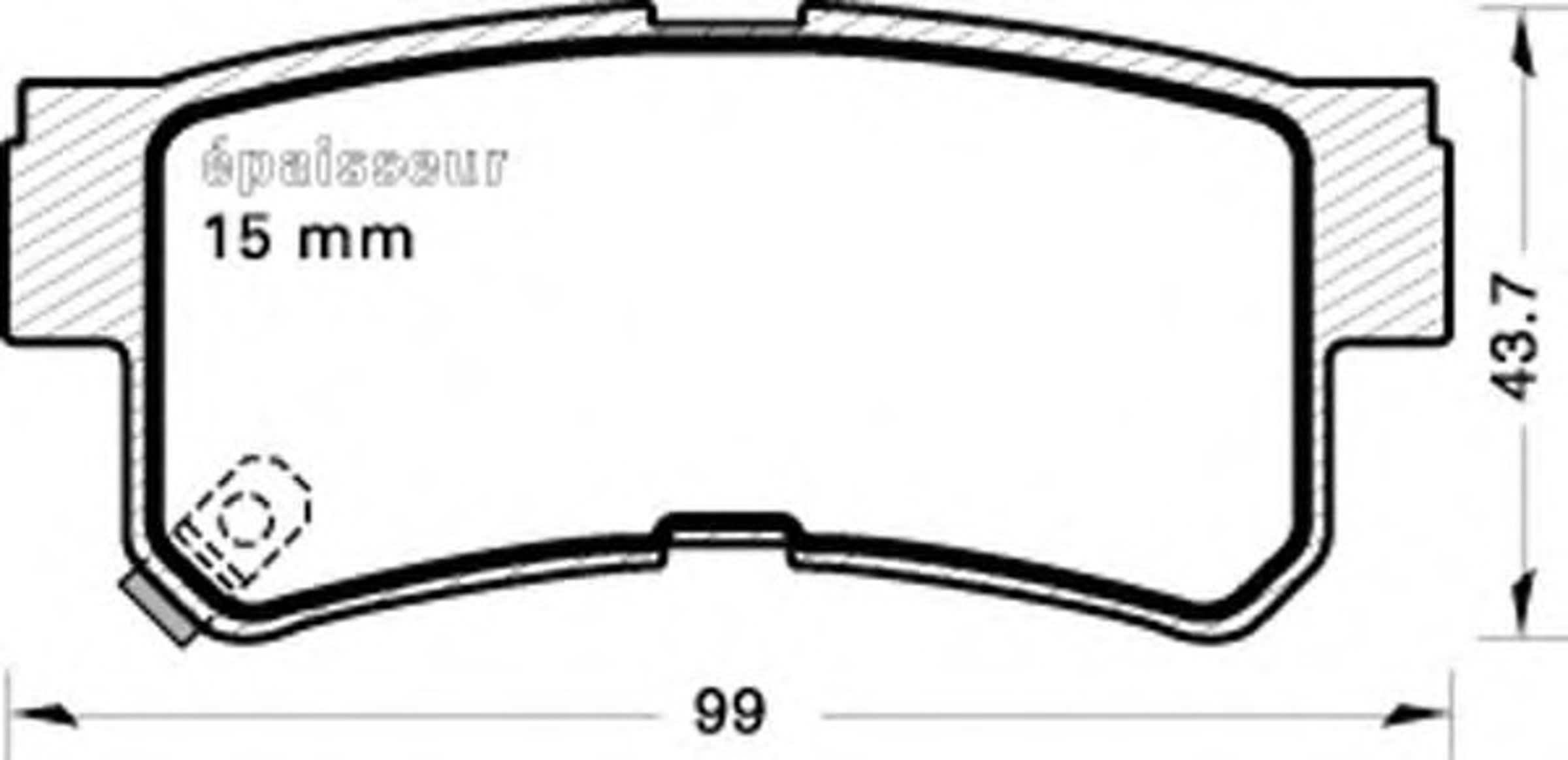Колодки тормозные дисковые MGA 634