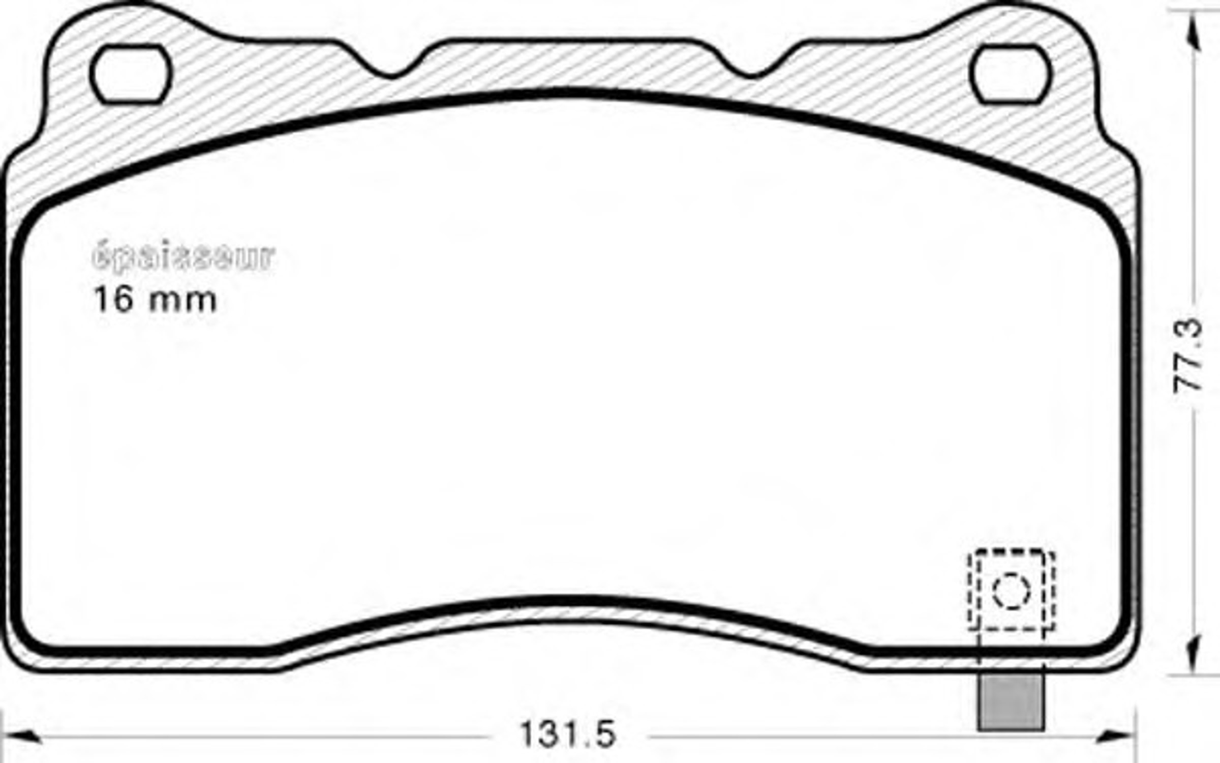 Колодки тормозные дисковые MGA 773