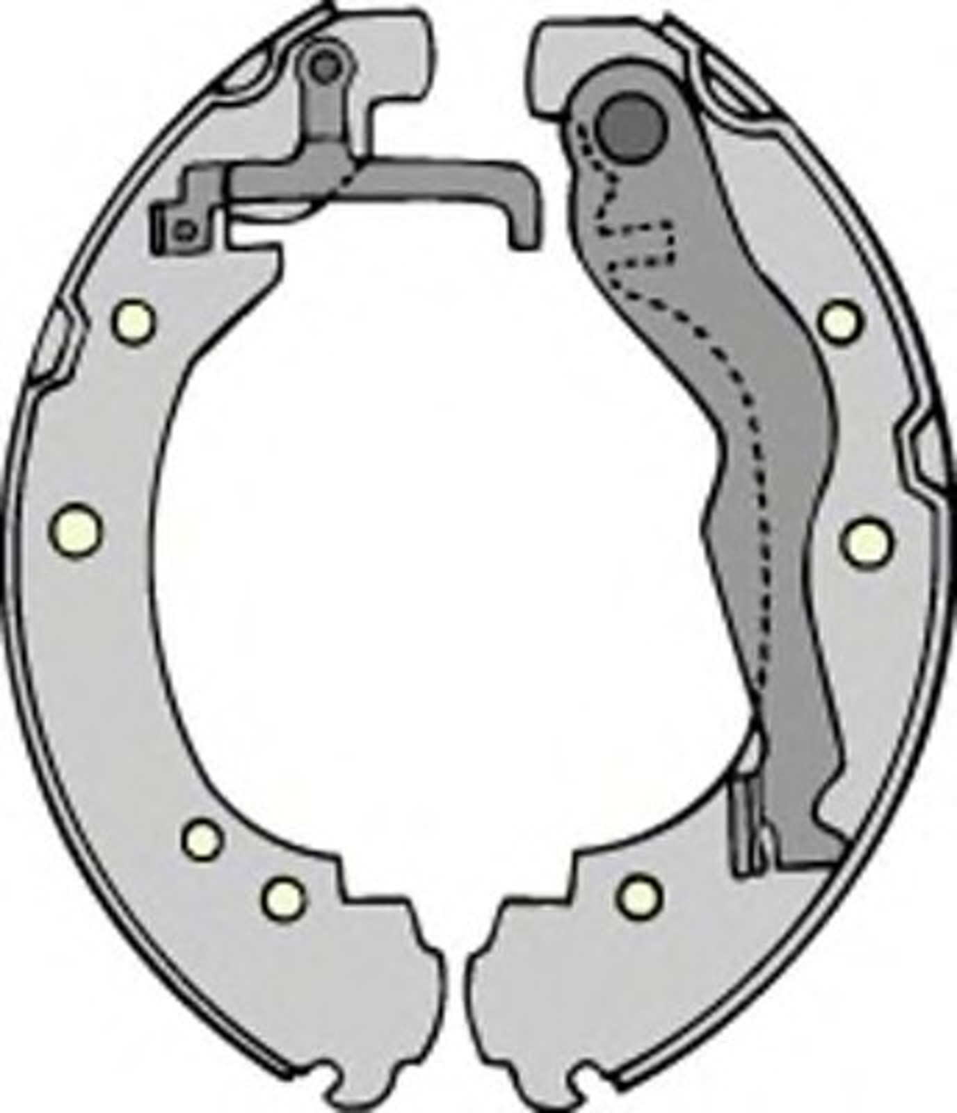 Колодки тормозные барабанные MGA M718