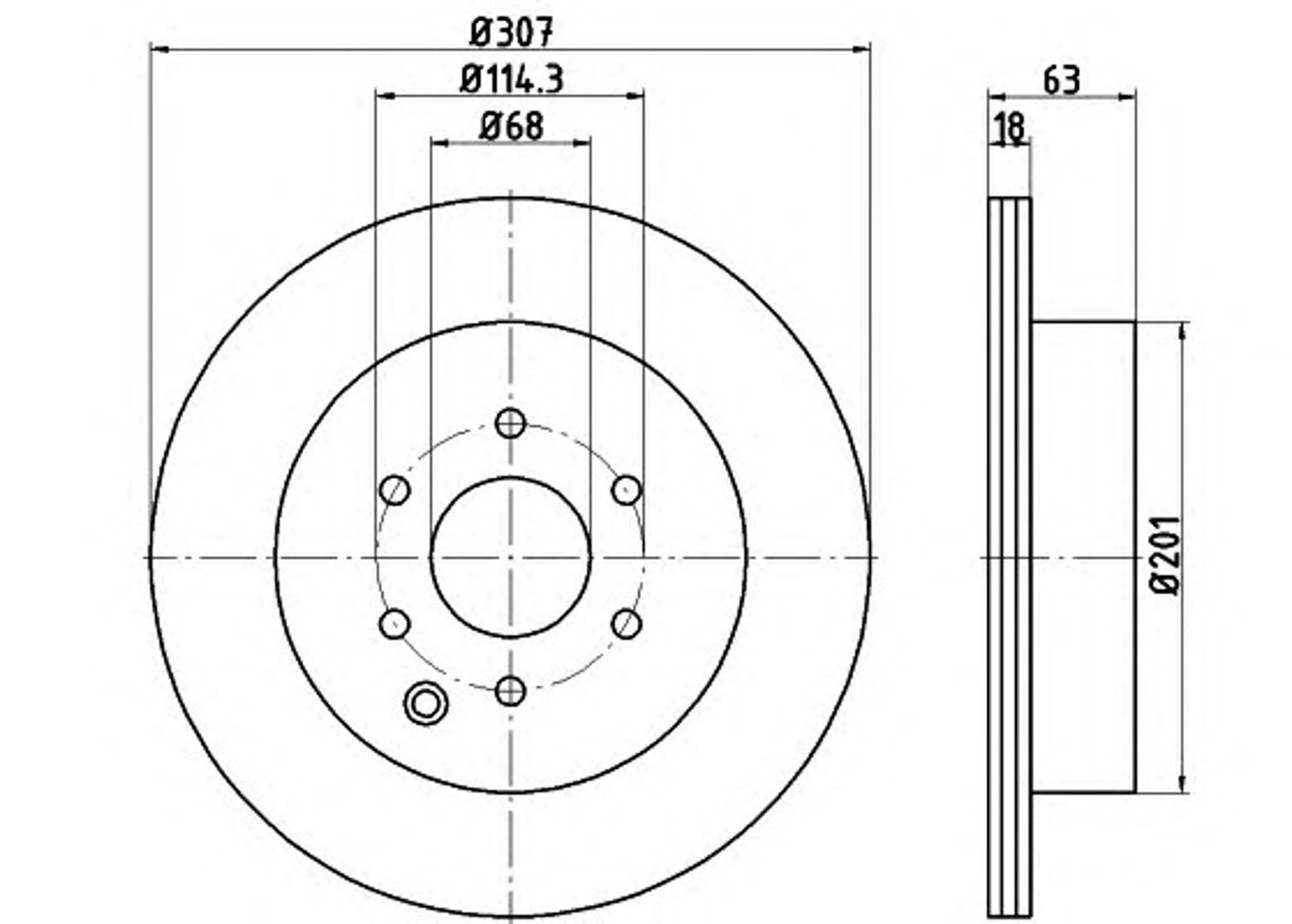 Диск тормозной MINTEX MDC2098