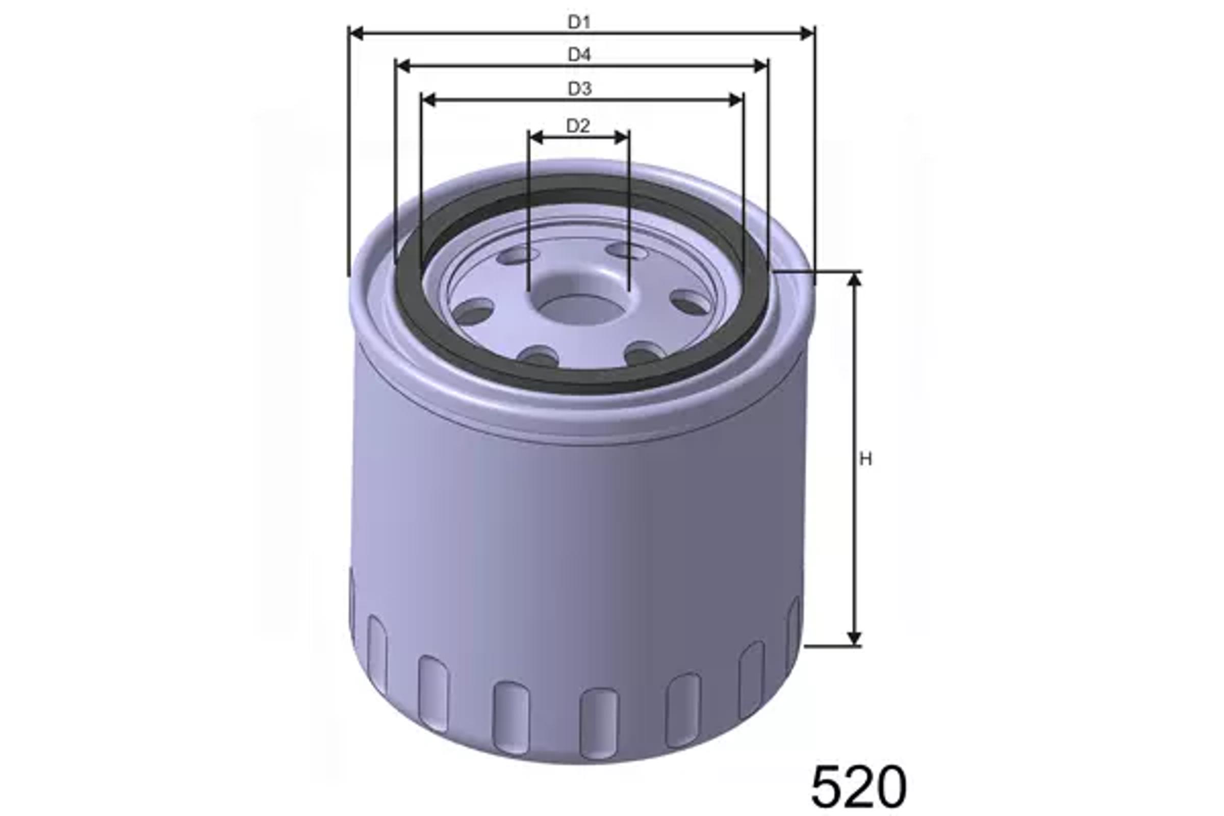 Фильтр масляный MISFAT Z156B