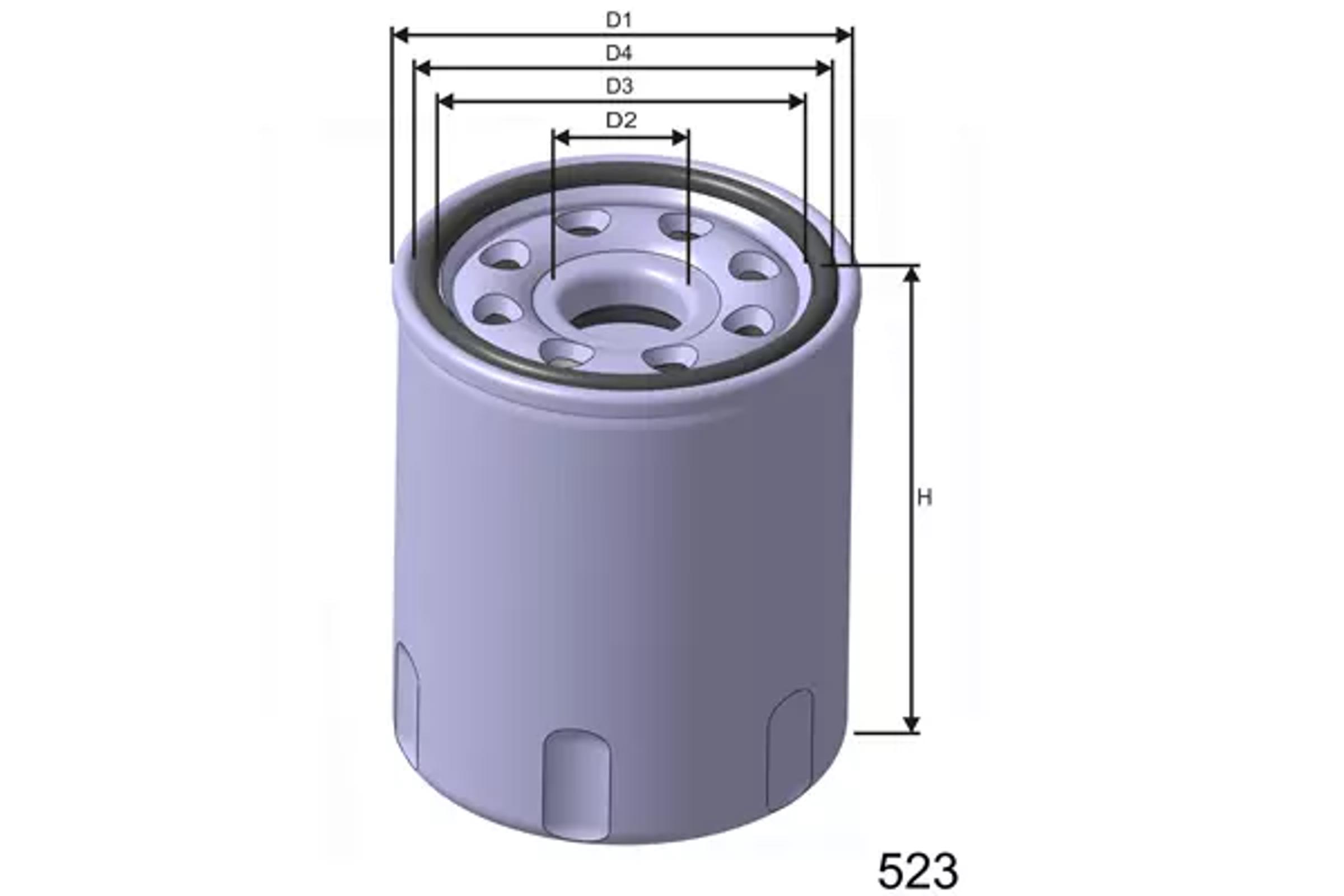 Фильтр масляный MISFAT Z260