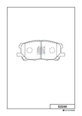 D2249-01 fdb17151039 00 0446548080 колодки дисковые п. MK KASHIYAMA D2249